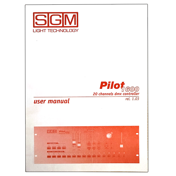 SGM Pilot 1600 - manuale - SuonoWeb Store